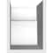 Ekena Millwork Standard Crestline Architectural Grade PVC Rafter Tail, 6"W X 8"H X 36"L RFTP06X08X36CRE - alternate 3